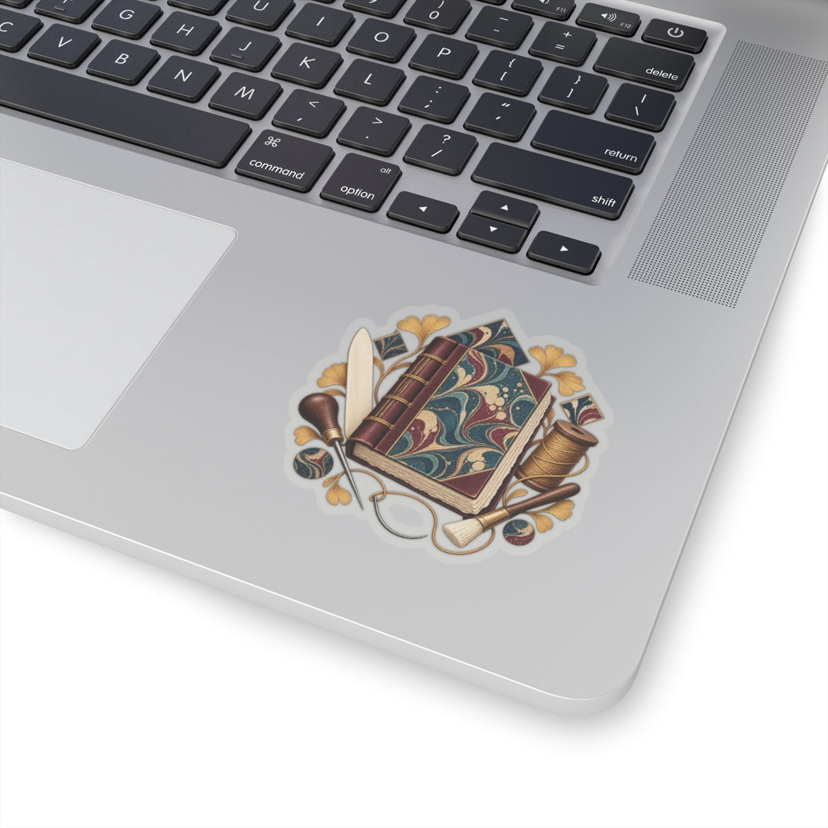 Traditional Marbled Bookbinding Workshop Sticker