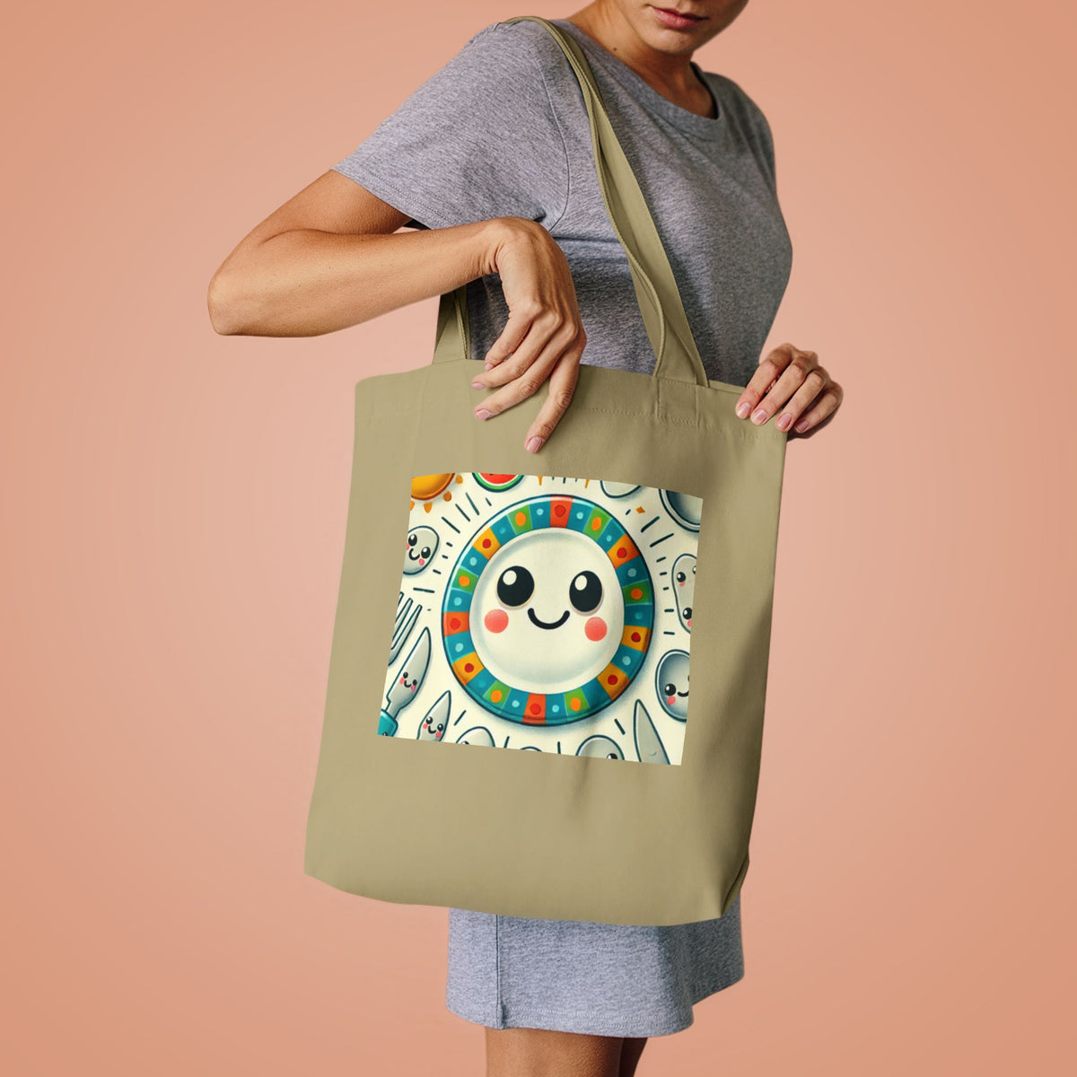 Happy Little Kitchen Club Kawaii Food Lover Market Tote Bag for Bakers
