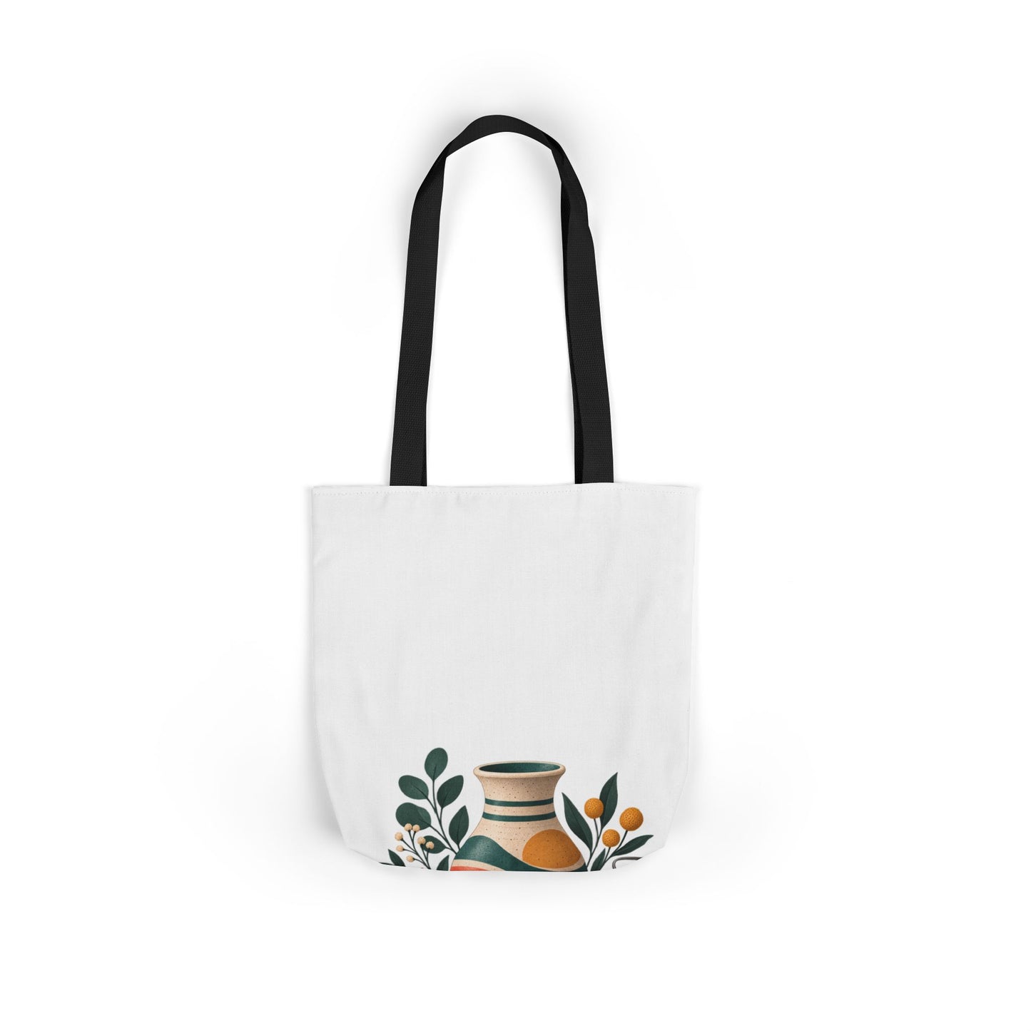 Midcentury Pottery Botanical Art Tote Bag