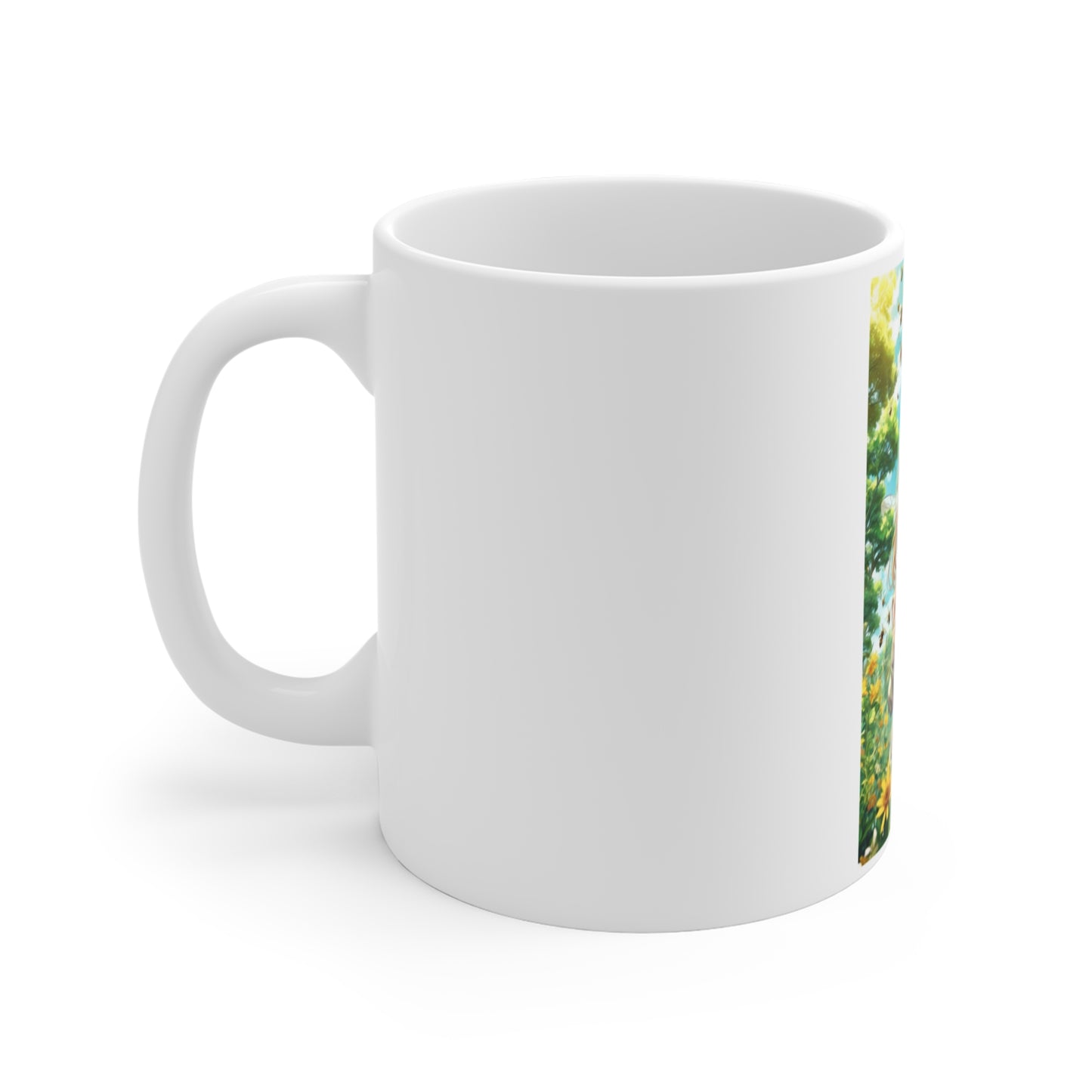 Bee Fairy Garden Anime Nature Art Coffee Mug