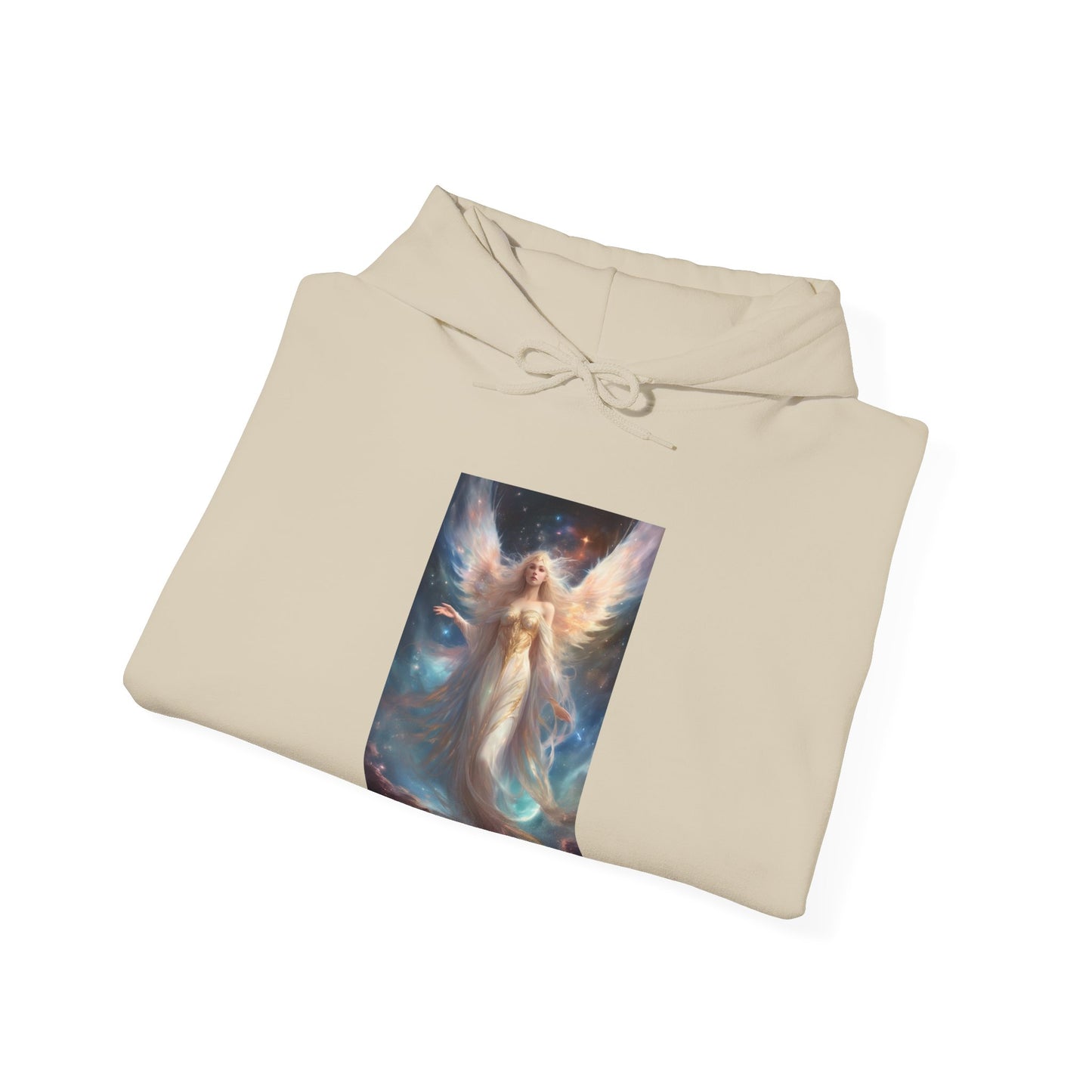 Celestial Winged Heroine Fantasy Portrait Hoodie