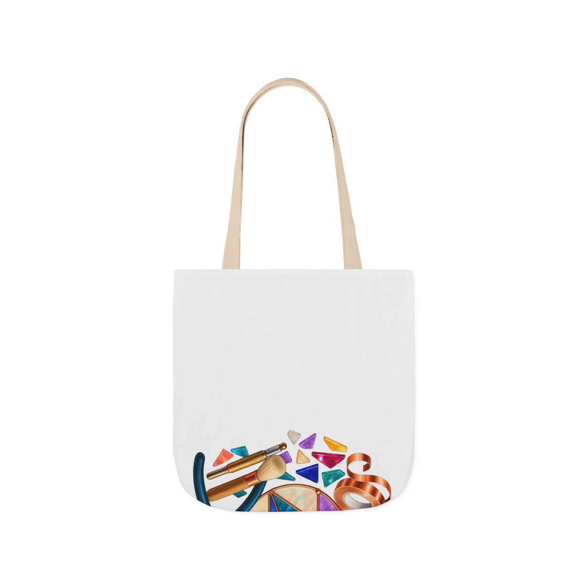 Abstract Stained Glass Suncatcher Workshop Tote Bag
