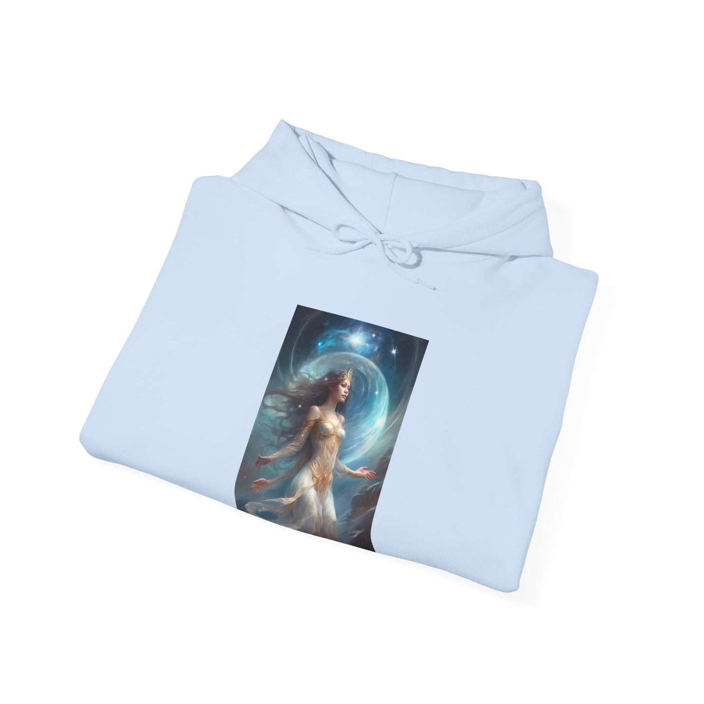 Lunar Celestial Queen Fantasy Portrait Hoodie