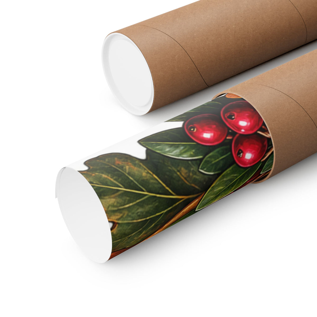 Autumn Oak Lantern and Acorns Poster