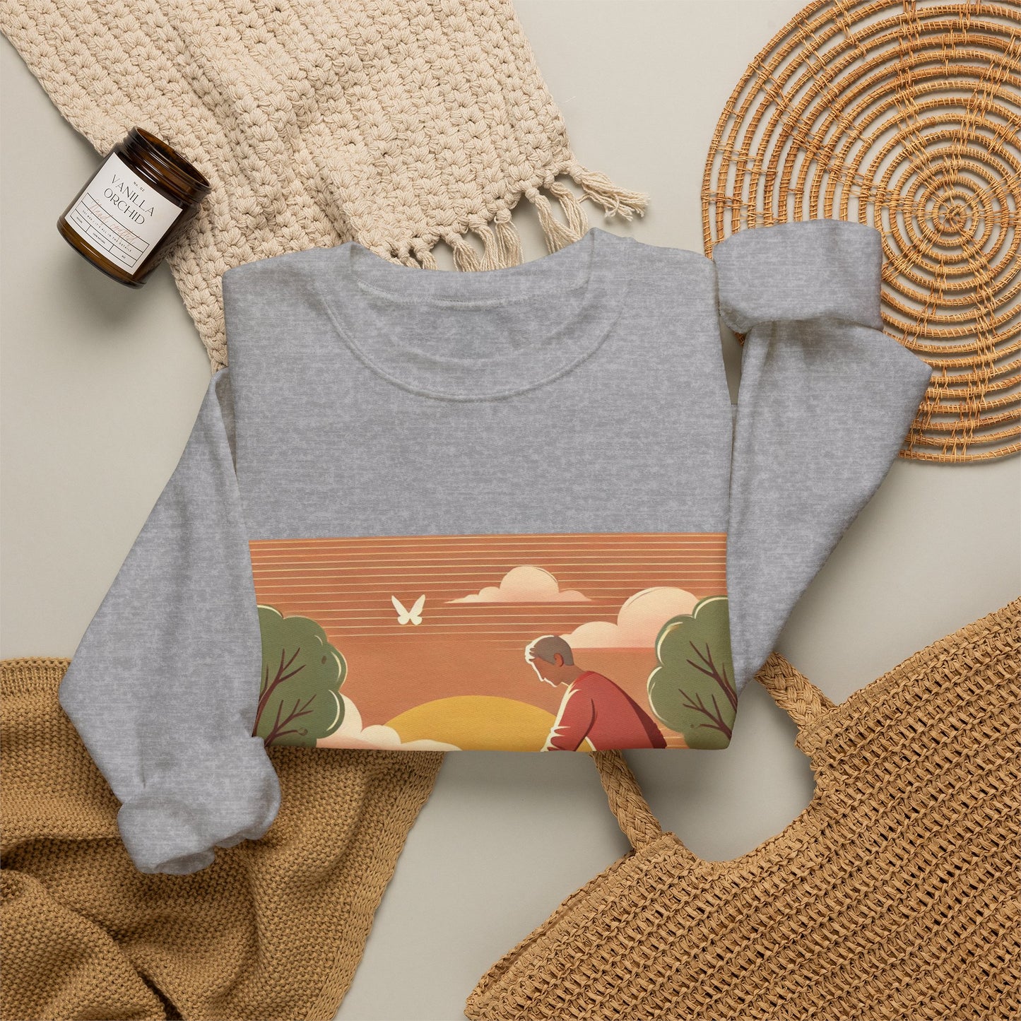 Helping Hands Sunset Garden Sweatshirt