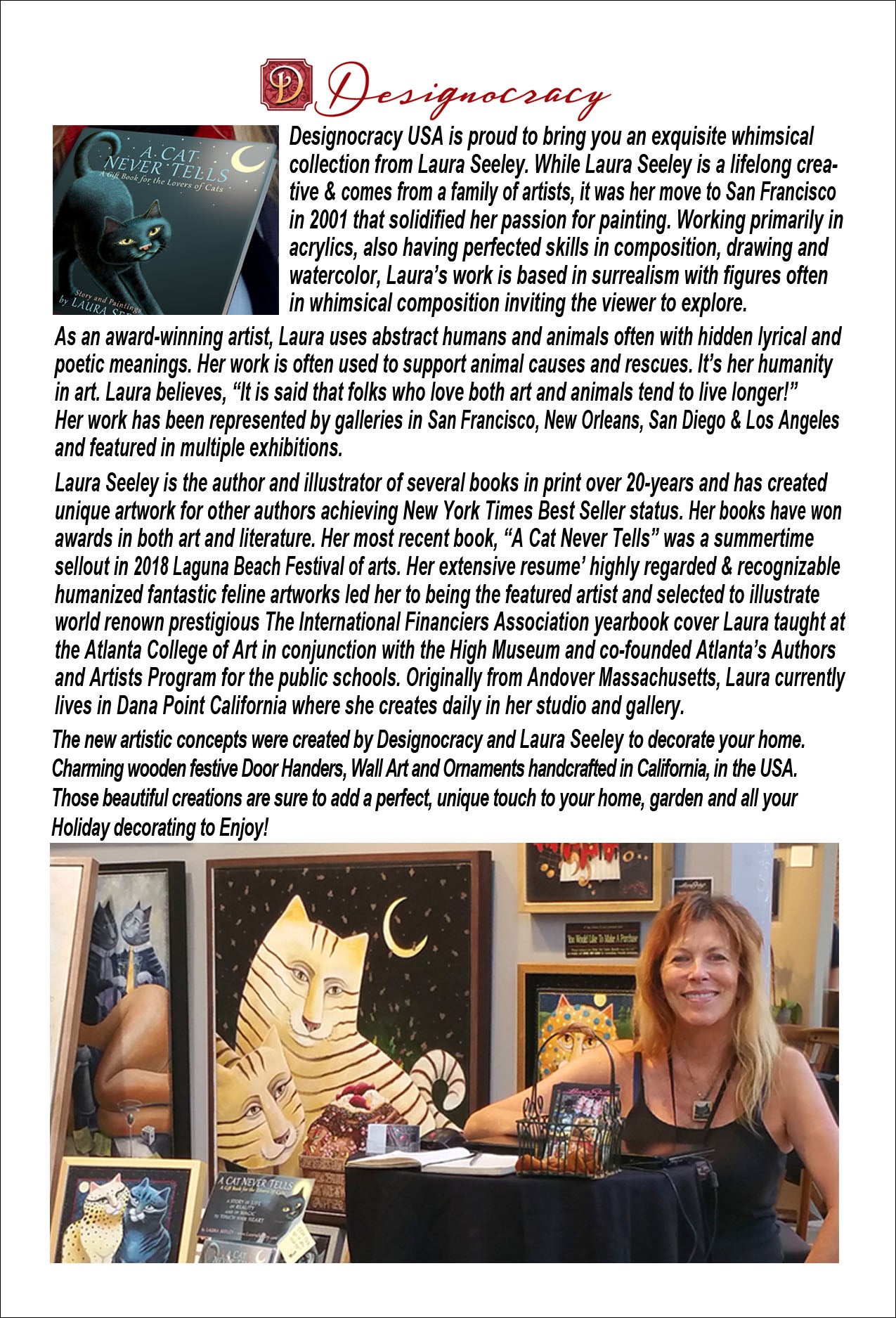 Friendship Wooden Ornaments Pets by Laura Seeley - Pets Dog and Cats Decor - 8511012-LS