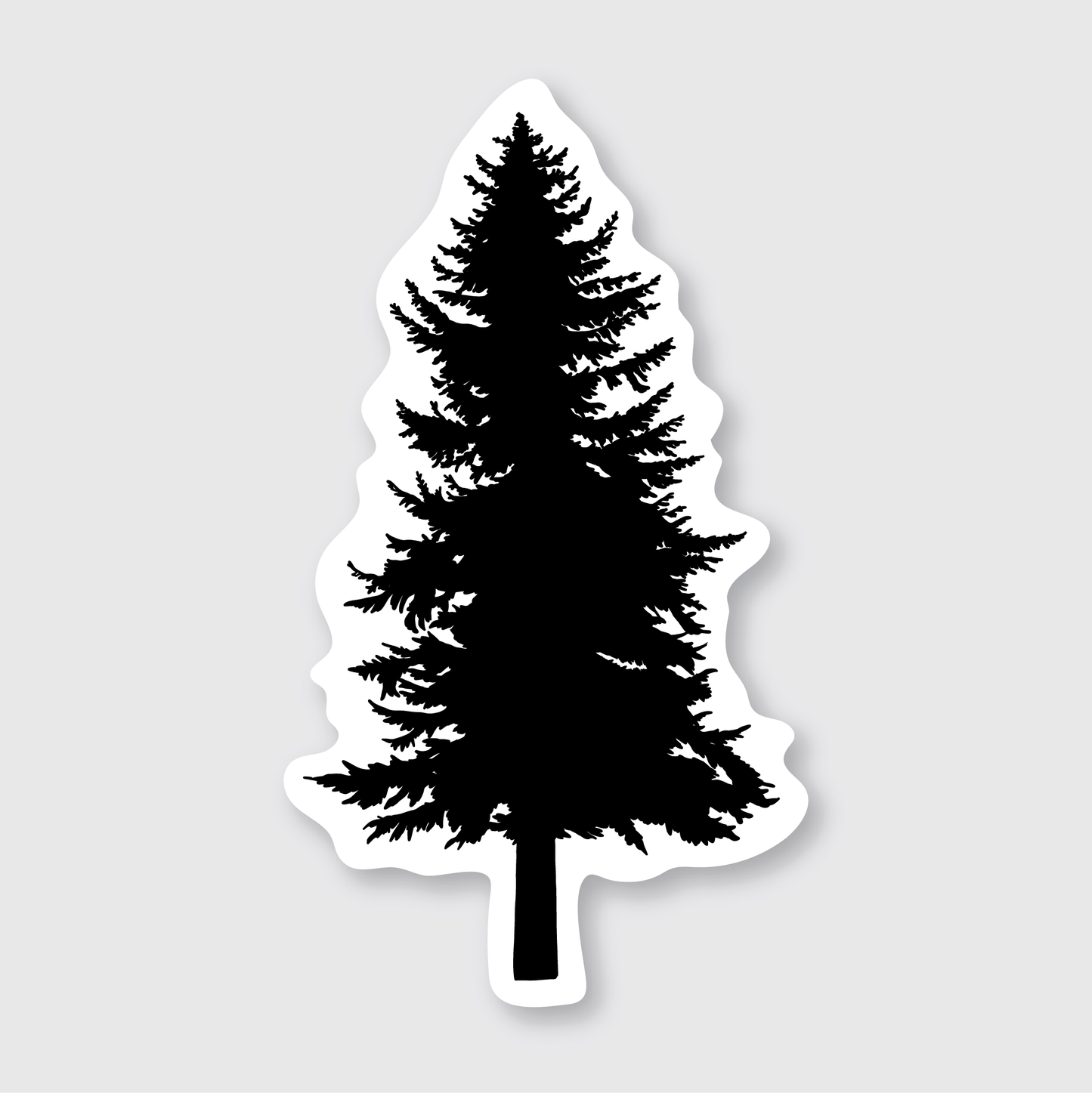 Black Pine Tree Sticker
