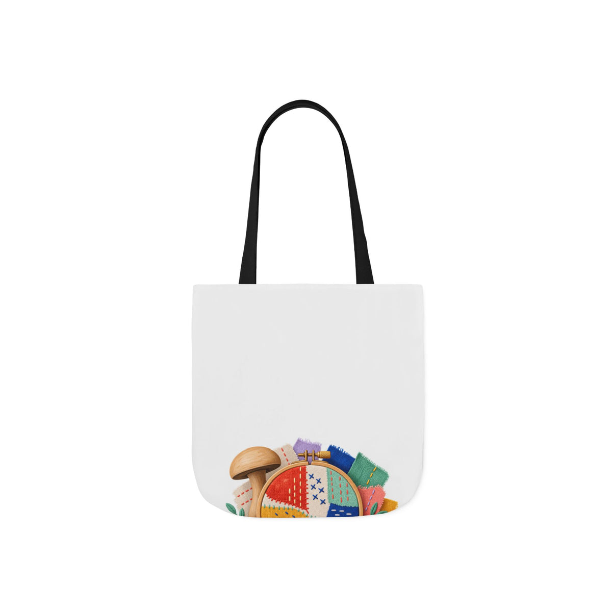 Colorful Visible Mending Workshop Tote Bag
