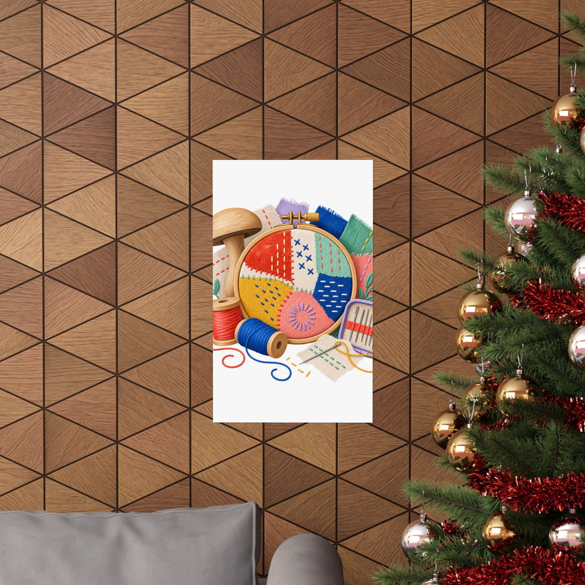Colorful Visible Mending Workshop Poster