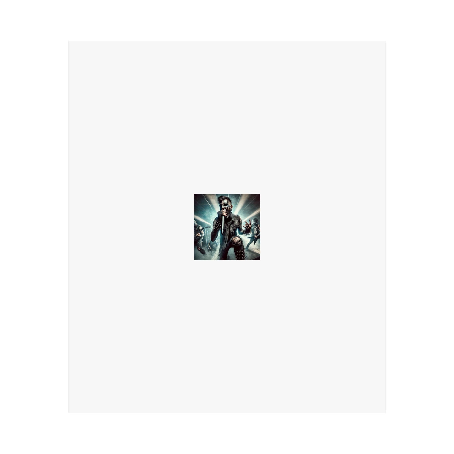 Punk Rock Vocalist Stage Energy Music Room Poster
