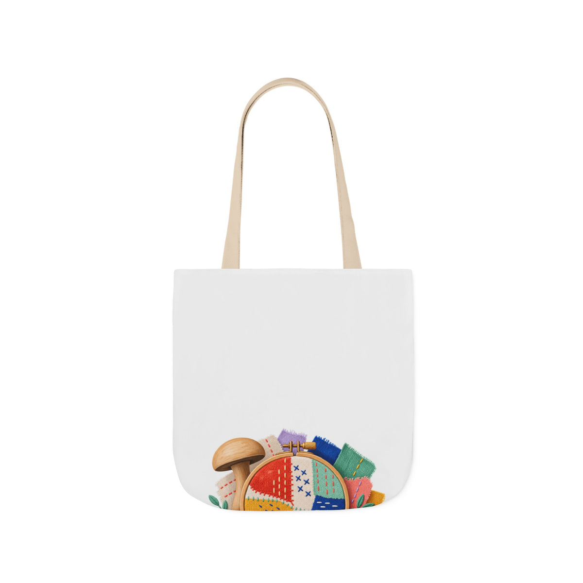 Colorful Visible Mending Workshop Tote Bag