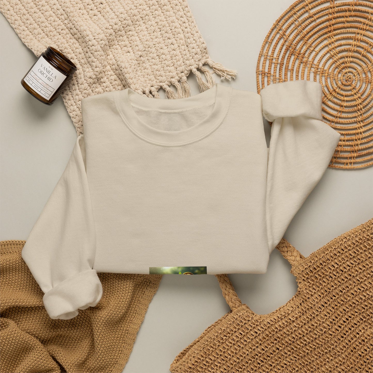 Sunlit Iced Tea Lemon Mint Soft Summer Drink Sweatshirt
