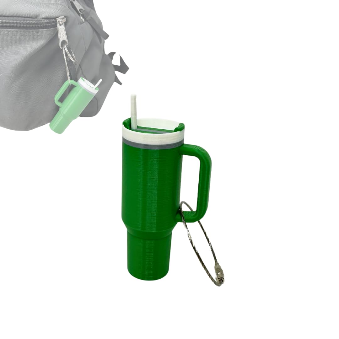 Tumbler Cup Replica Bag Charm | Cute & Fun Luggage Tag for Backpacks, Purses, Totes and More | Made in USA