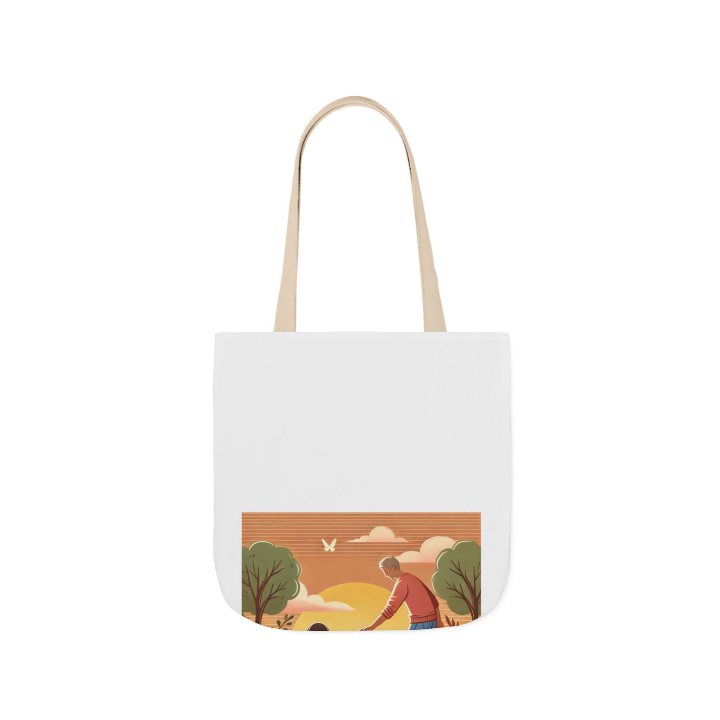 Helping Hands Sunset Garden Canvas Tote Bag