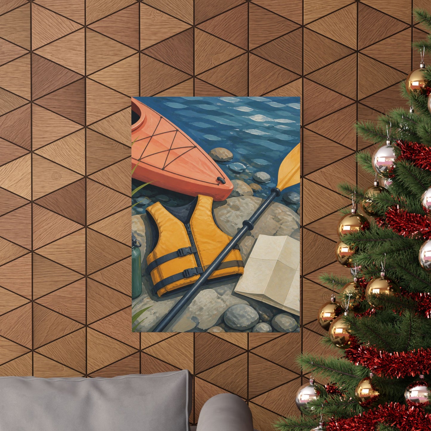Calm Kayaking Adventure Art Poster