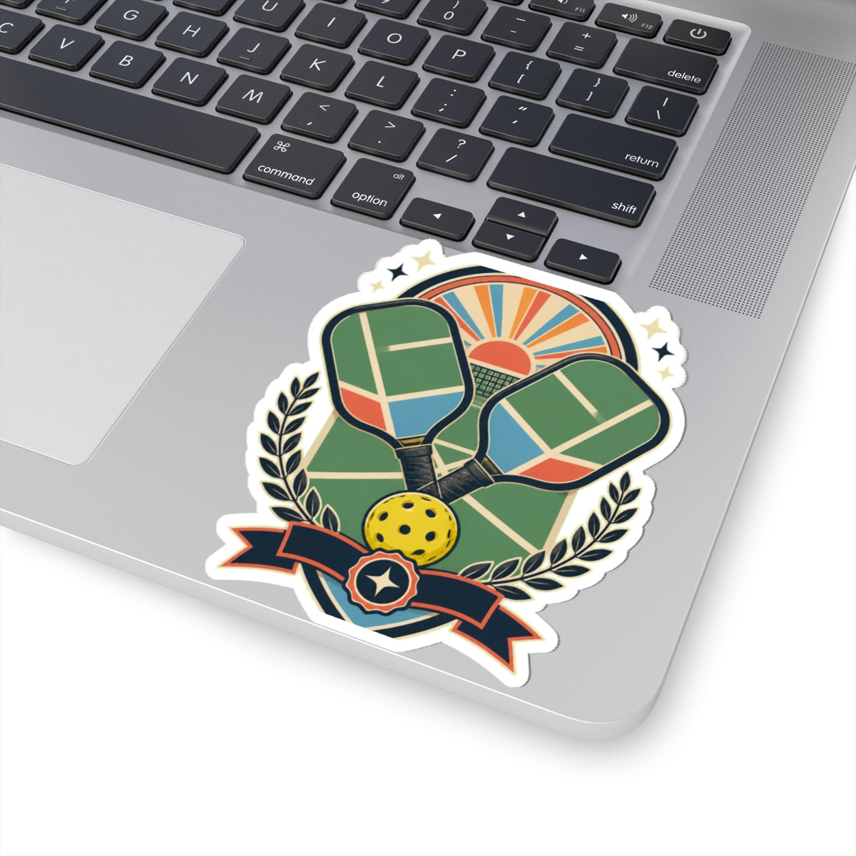 Retro Pickleball Court Club Sport Sticker