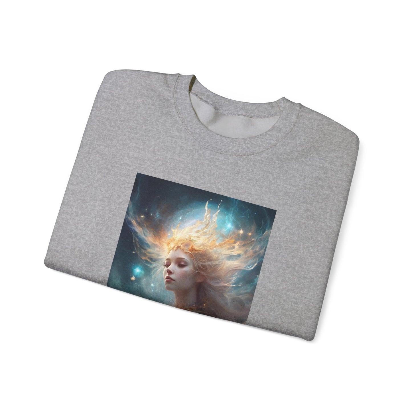 Solar Celestial Spirit Fantasy Portrait Sweatshirt