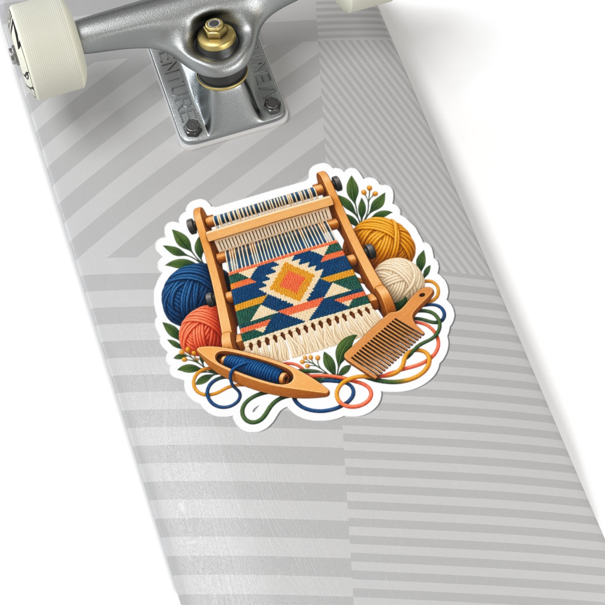 Geometric Hand Weaving Workshop Sticker