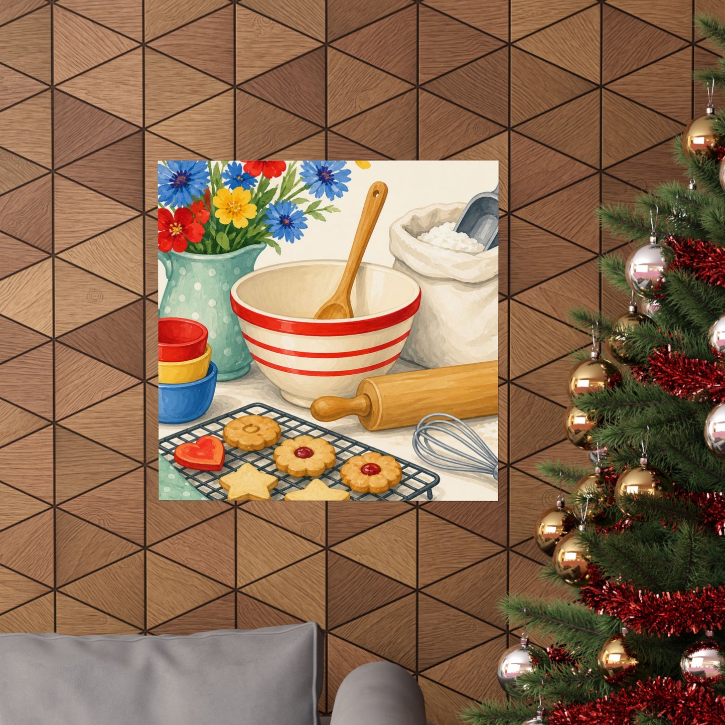 Cheerful Home Baking Hobby Poster
