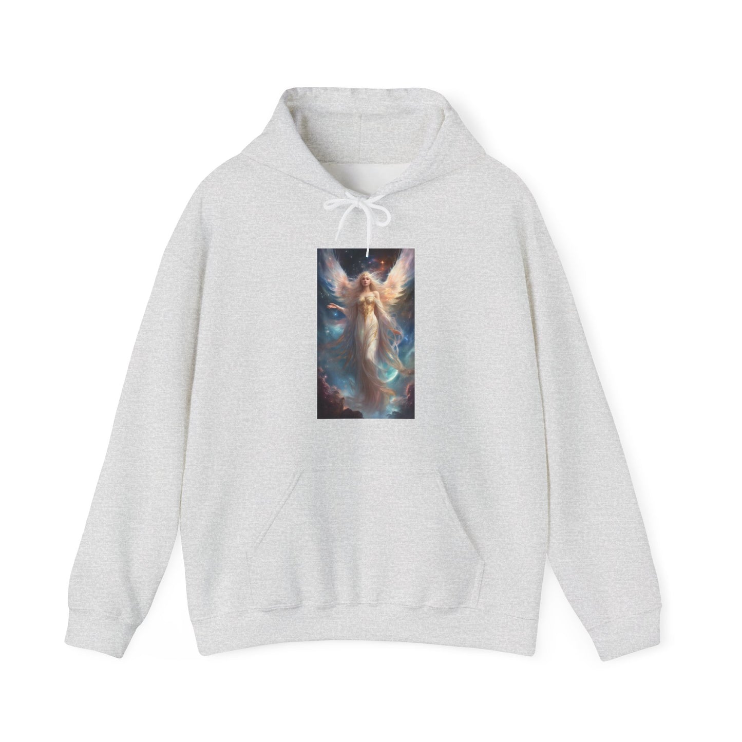 Celestial Winged Heroine Fantasy Portrait Hoodie