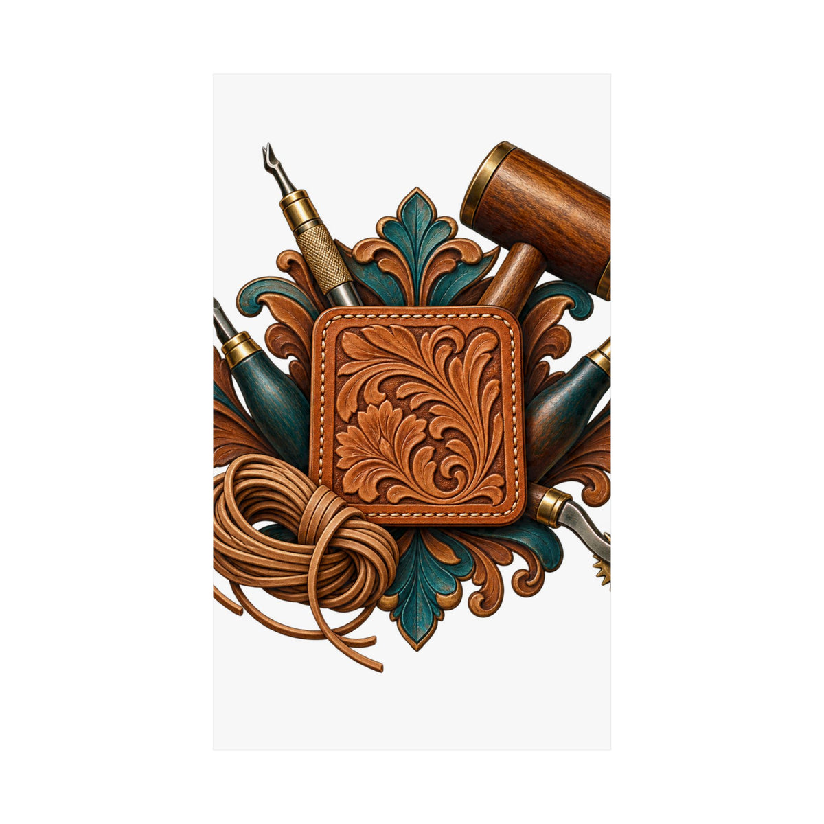 Traditional Leather Tooling Workshop Poster