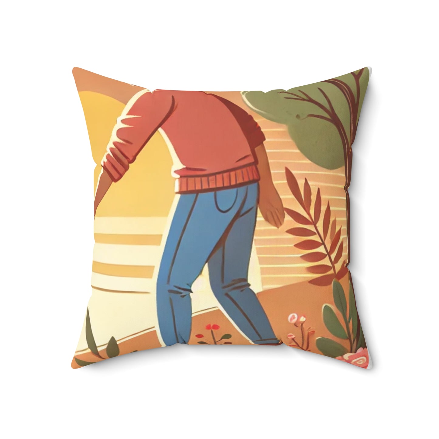 Helping Hands Sunset Garden Decorative Pillow