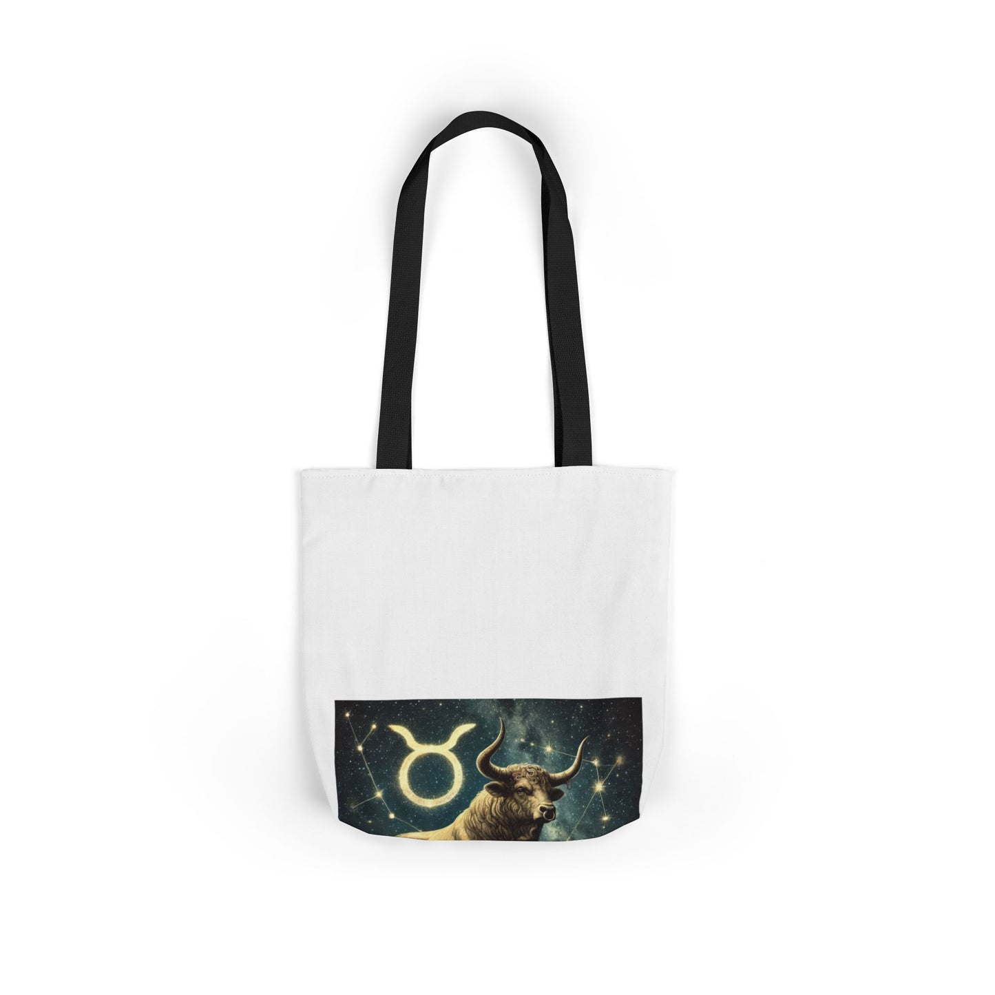 Taurus Bull Constellation Celestial Canvas Tote Bag