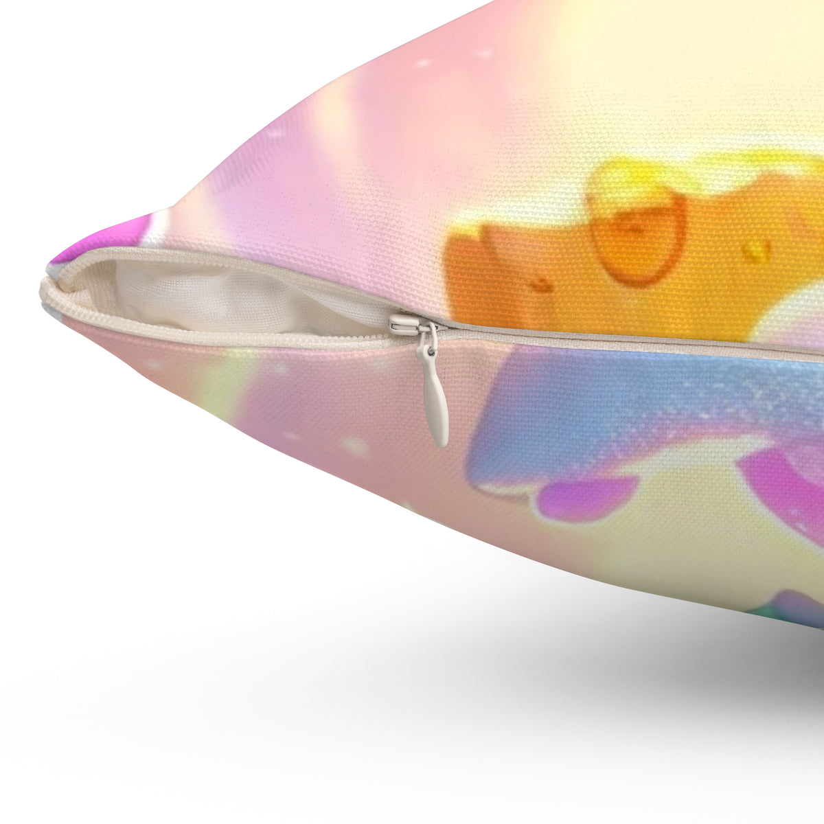 Pastel Treasure Dragon Kawaii Fantasy Decorative Pillow