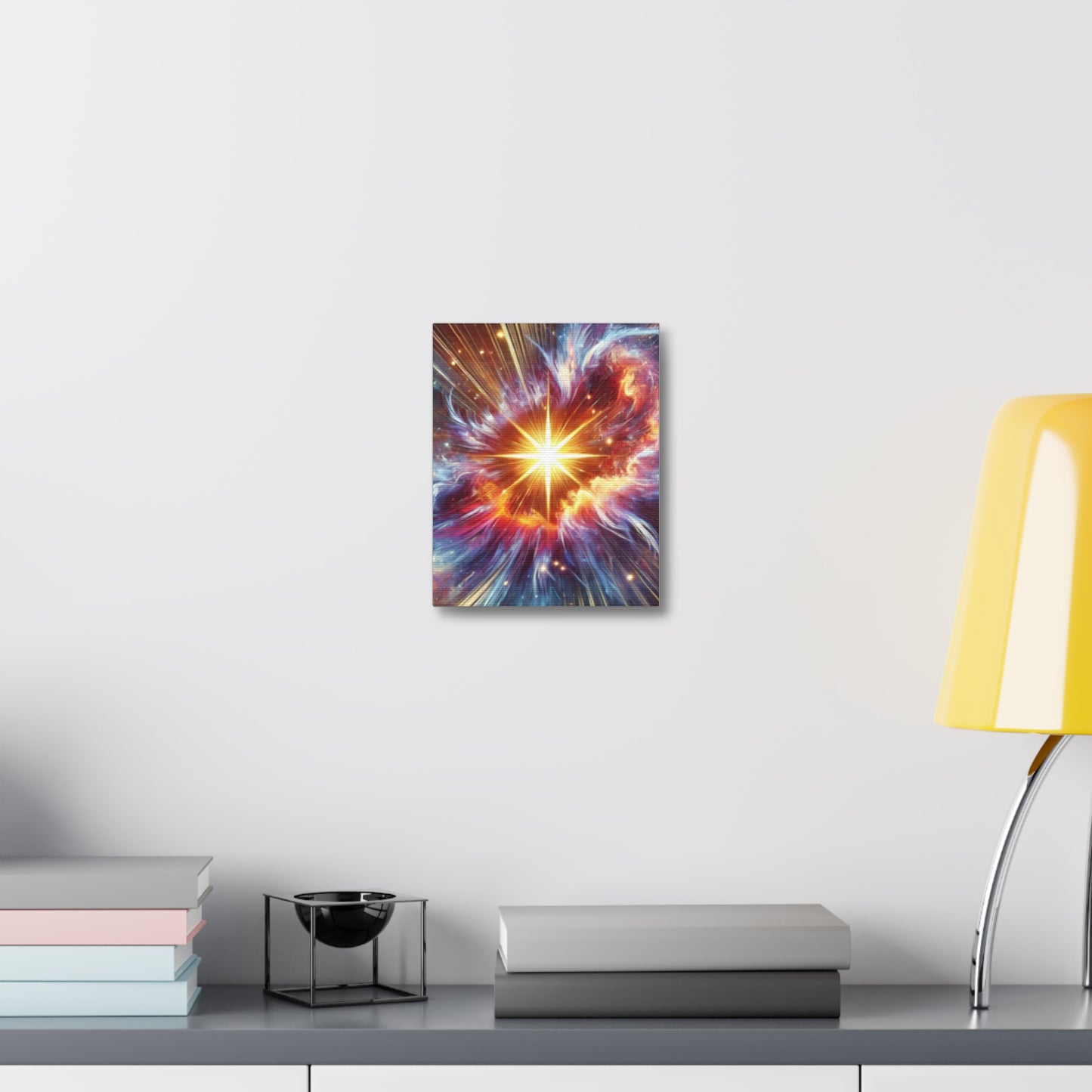 Cosmic Starburst Energy Abstract Space Canvas Wall Art Gift