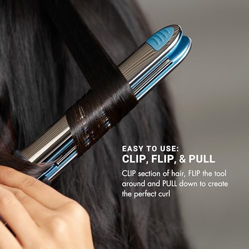BaBylissPRO Nano Titanium Flat Iron Hair Straightener, 1" Prima Iconic Hair Straightener Iron & Curling Iron for Professional Salon Results and All Hair Types