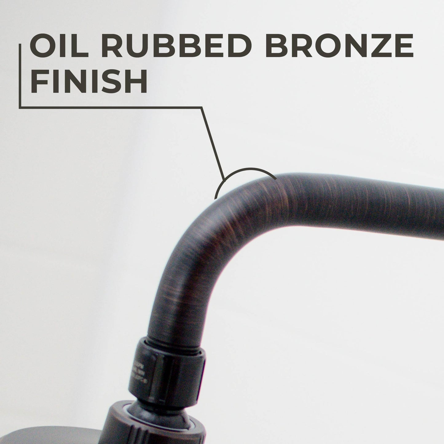 12 in. L-Shaped Shower Head Extension Arm (Oil-Rubbed Bronze Finish)