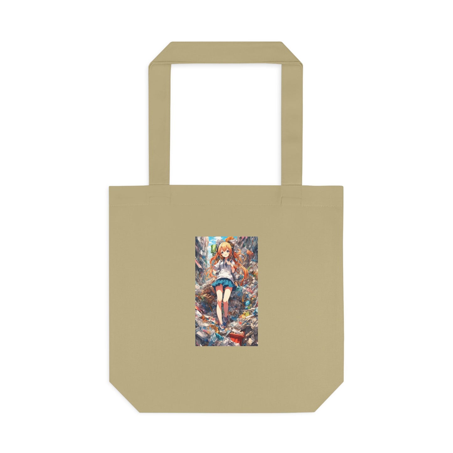 Recycling Rescue Anime Heroine Eco Street Art Tote Bag