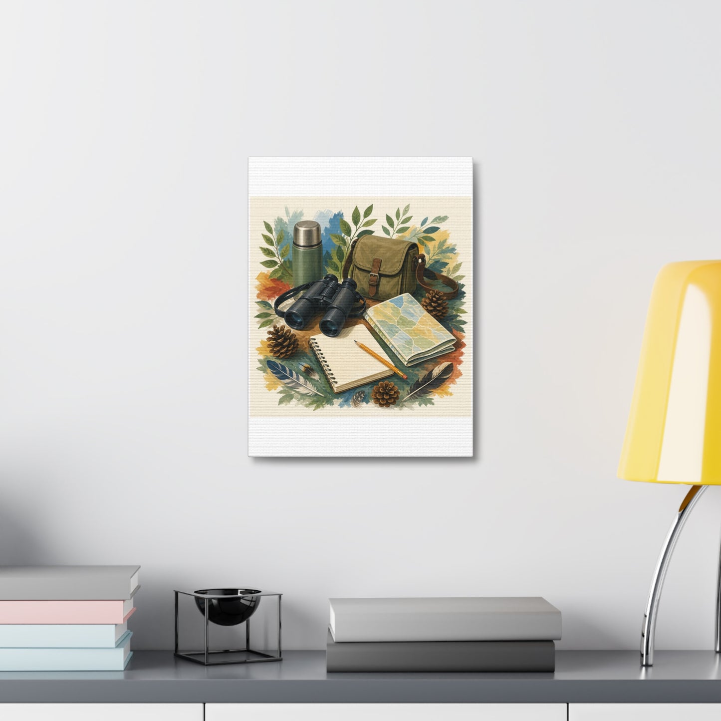 Peaceful Birdwatching Hobby Art Canvas Art