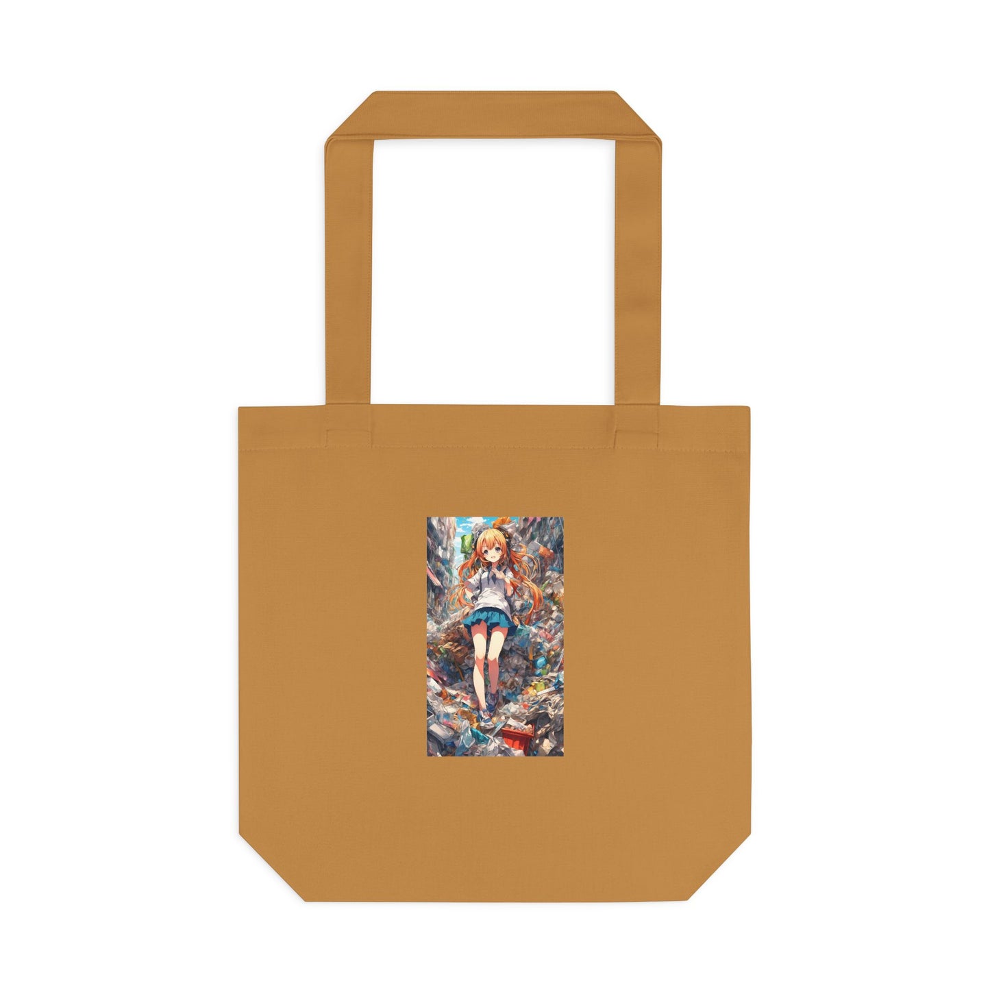Recycling Rescue Anime Heroine Eco Street Art Tote Bag