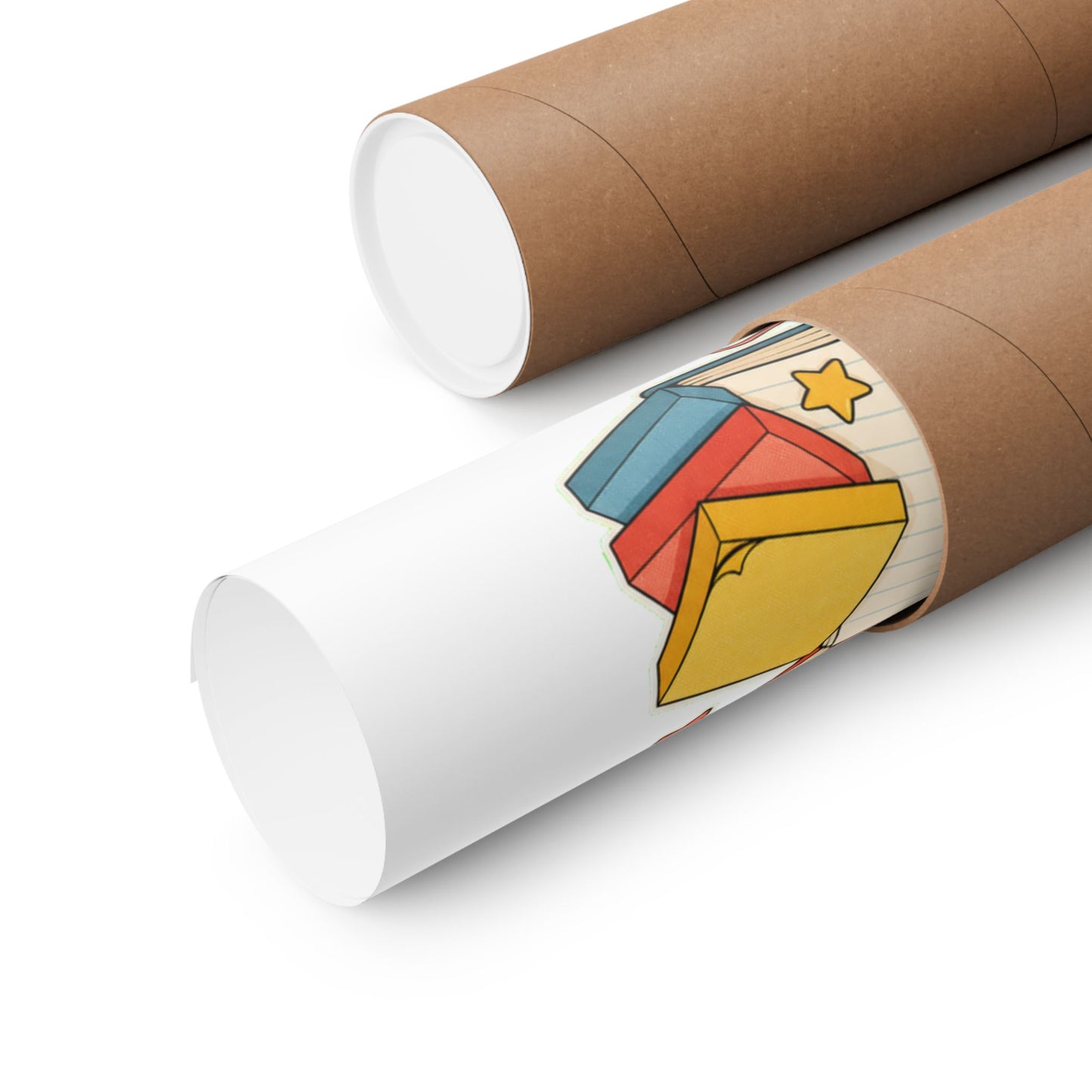 Apple Pencil Desk Stack Classroom Poster