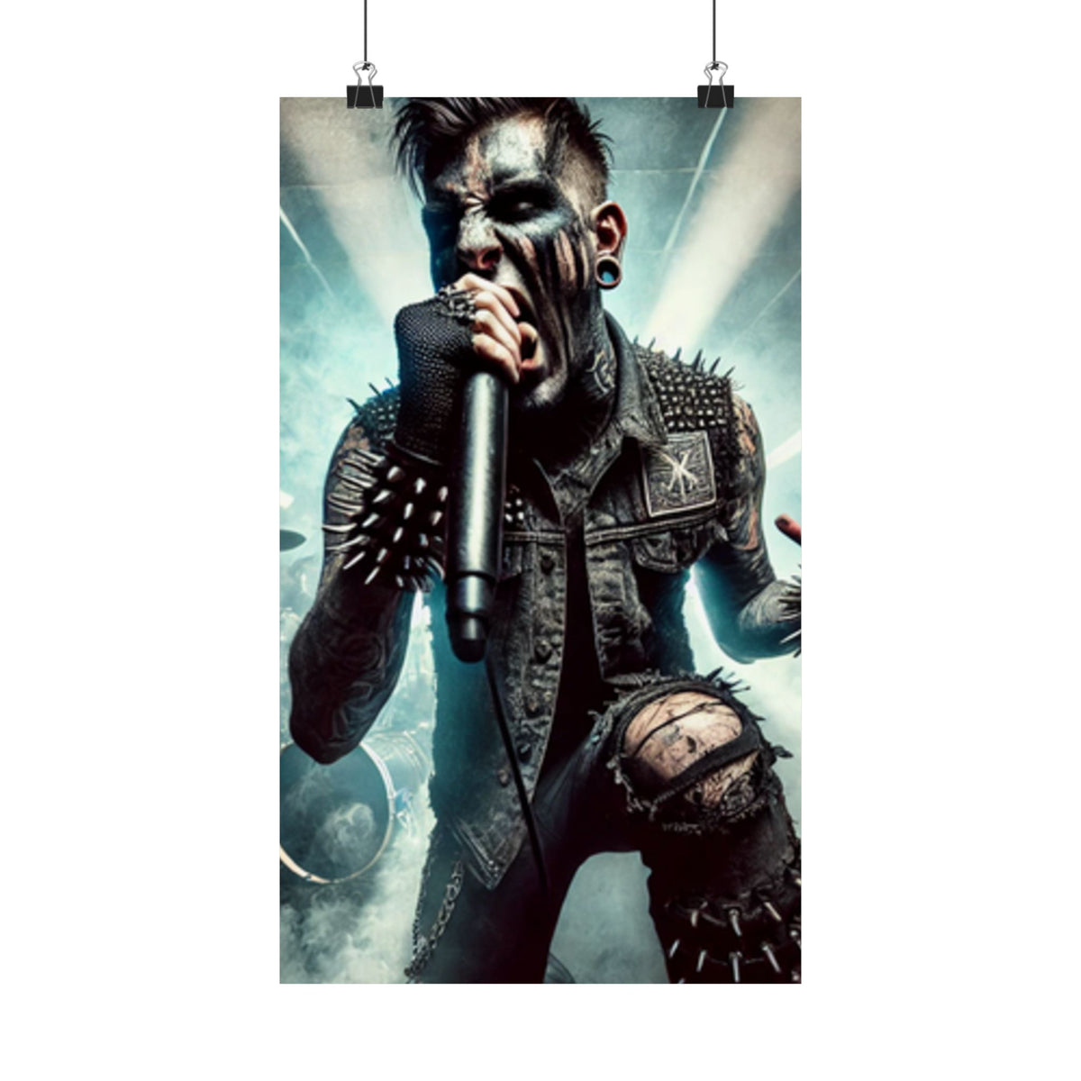 Punk Rock Vocalist Stage Energy Music Room Poster