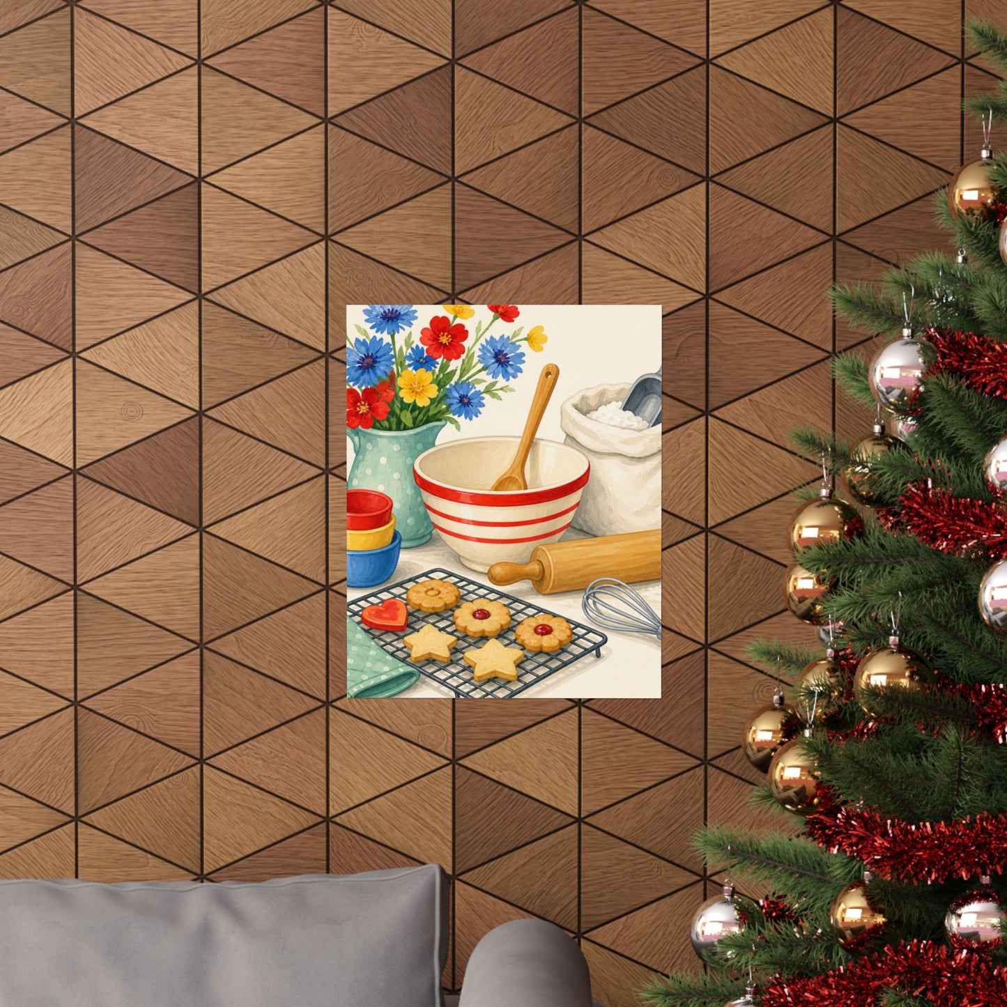 Cheerful Home Baking Hobby Poster