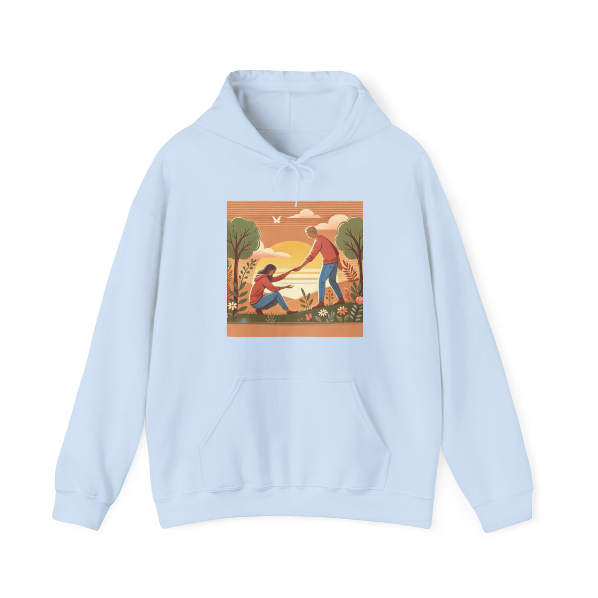 Helping Hands Sunset Garden Hoodie