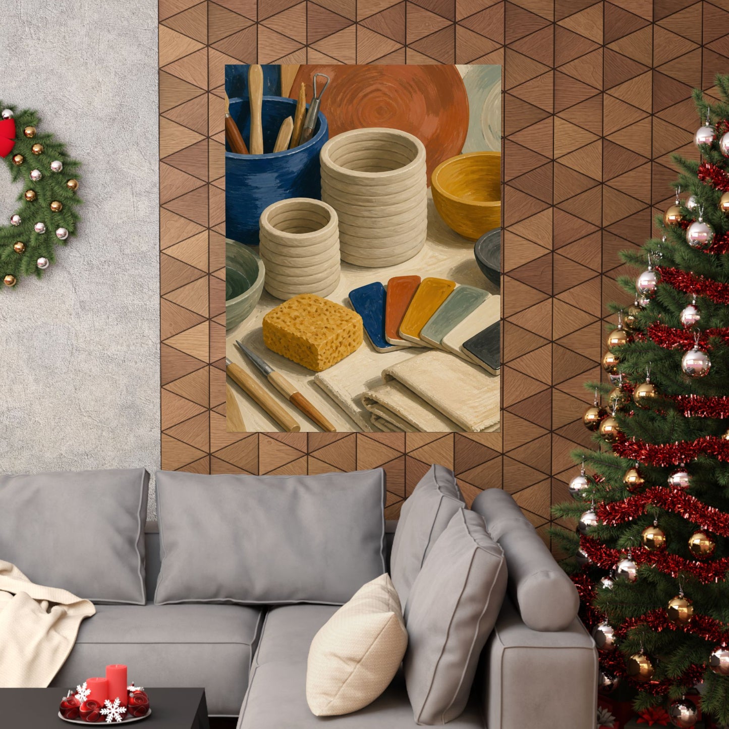 Handbuilt Ceramics Studio Art Poster