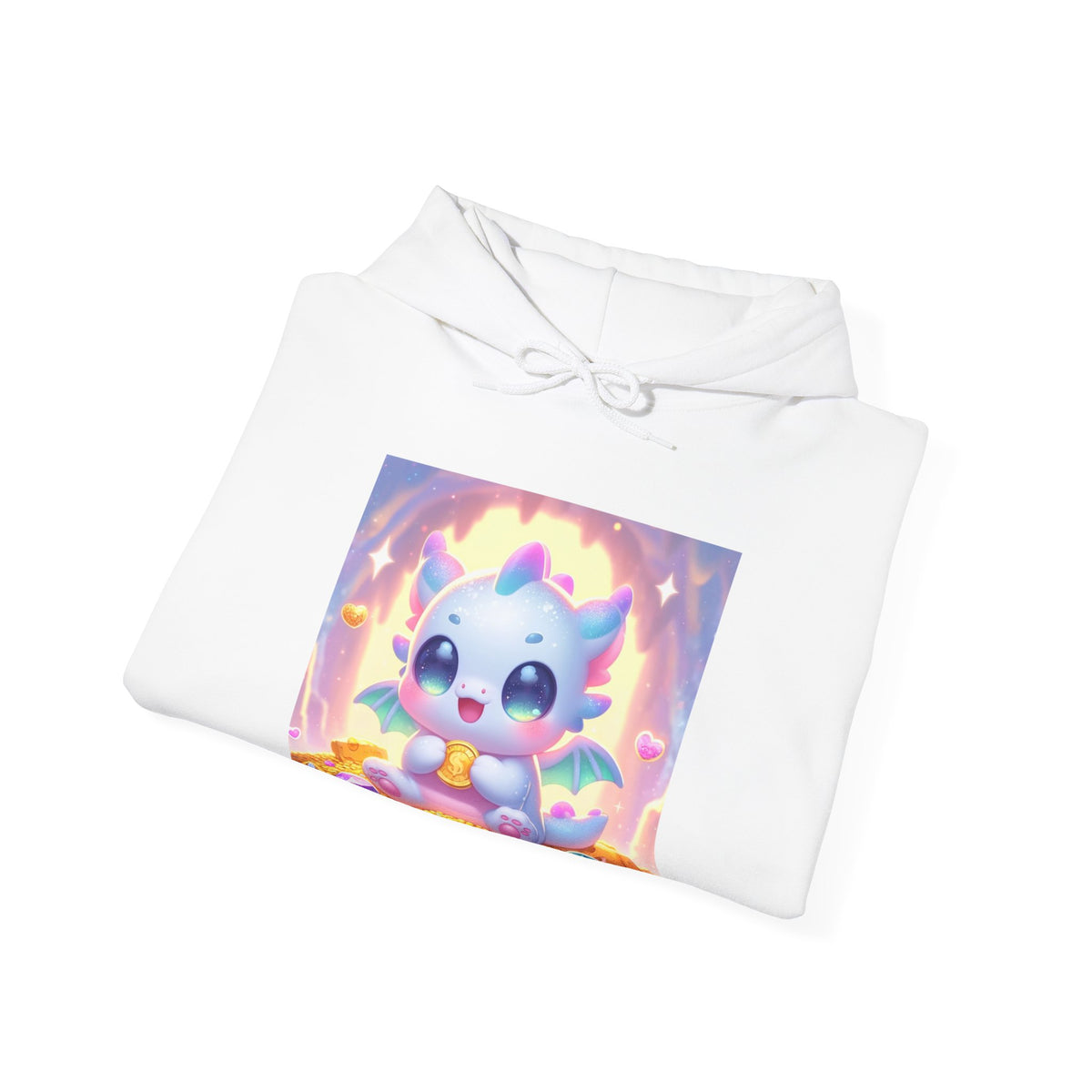 Pastel Treasure Dragon Kawaii Fantasy Hoodie