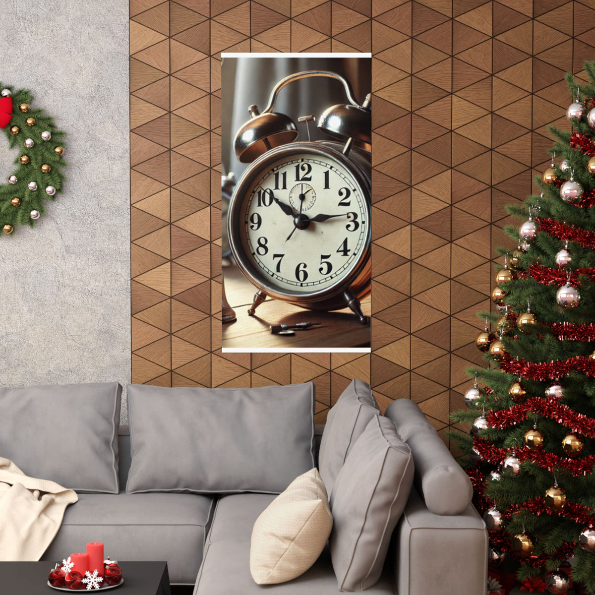 Vintage Alarm Clock Morning Routine Classic Clock Poster