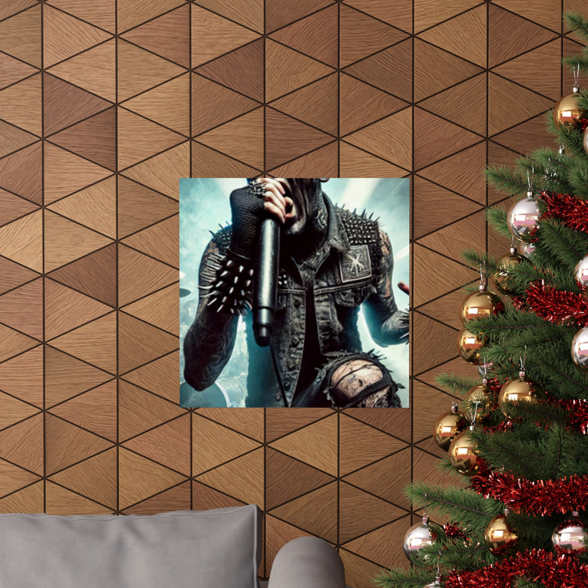 Punk Rock Vocalist Stage Energy Music Room Poster