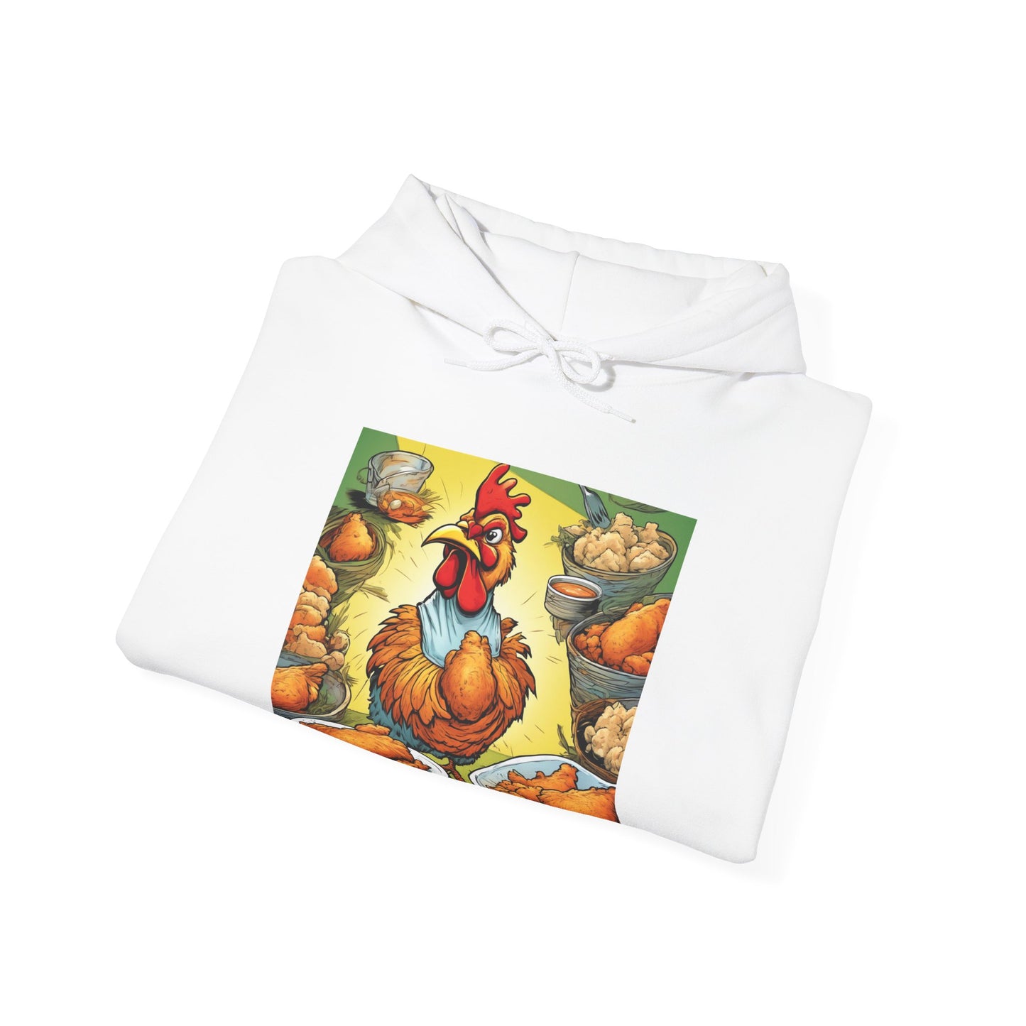 Funny Chicken Fried Food Comfort Food Art Hoodie