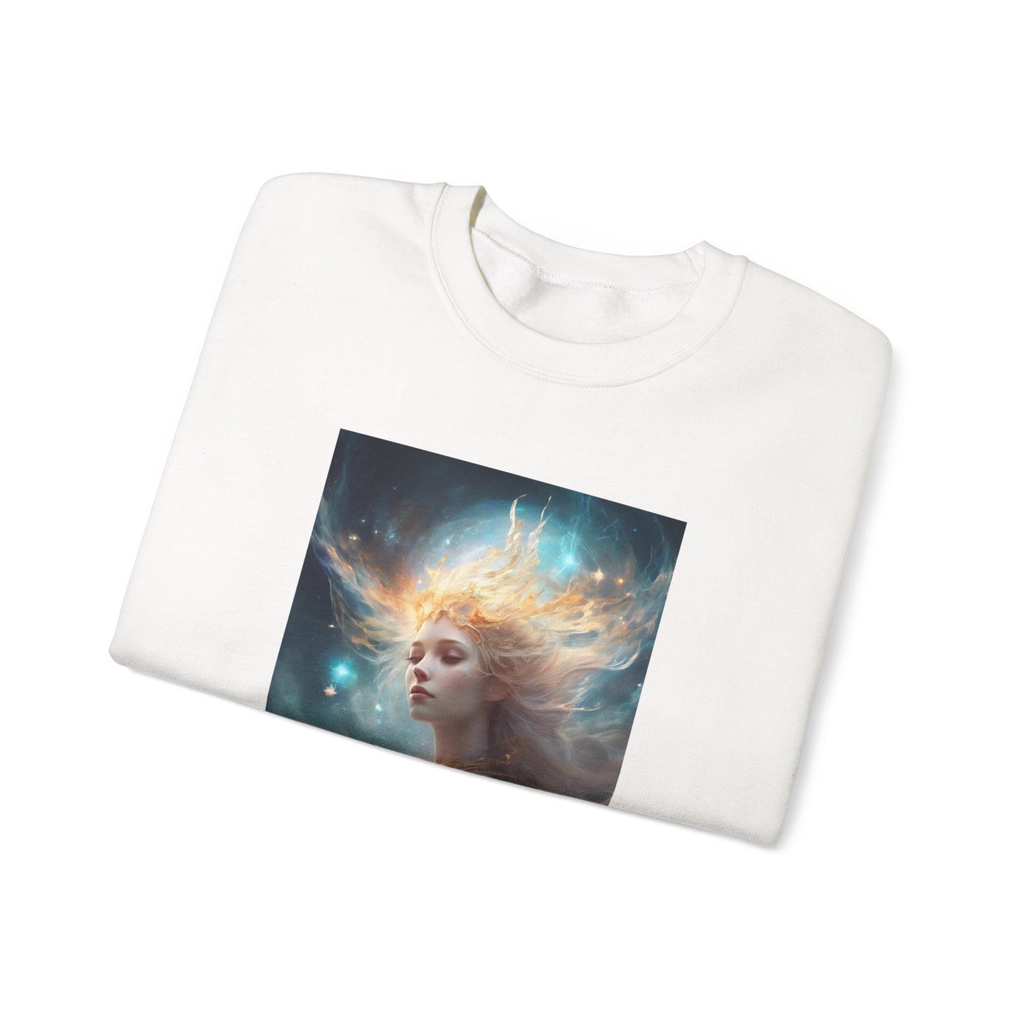Solar Celestial Spirit Fantasy Portrait Sweatshirt