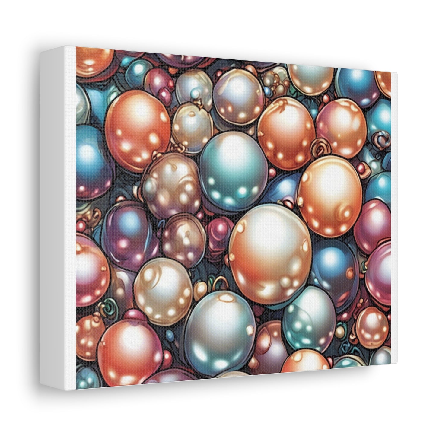 Glossy Orb Marble Abstract Gift Art Canvas