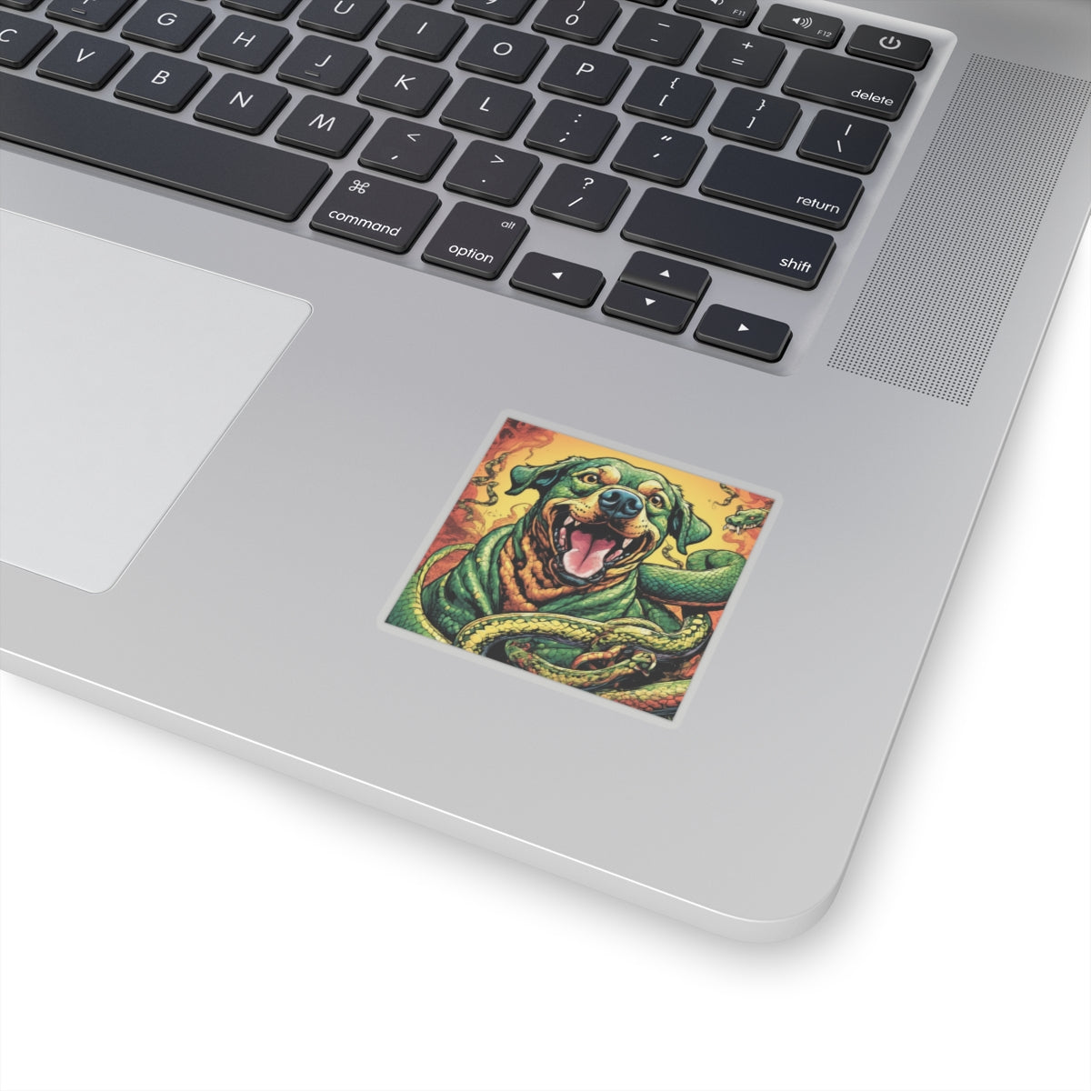 Surreal Serpent Hound Dark Fantasy Creature Sticker