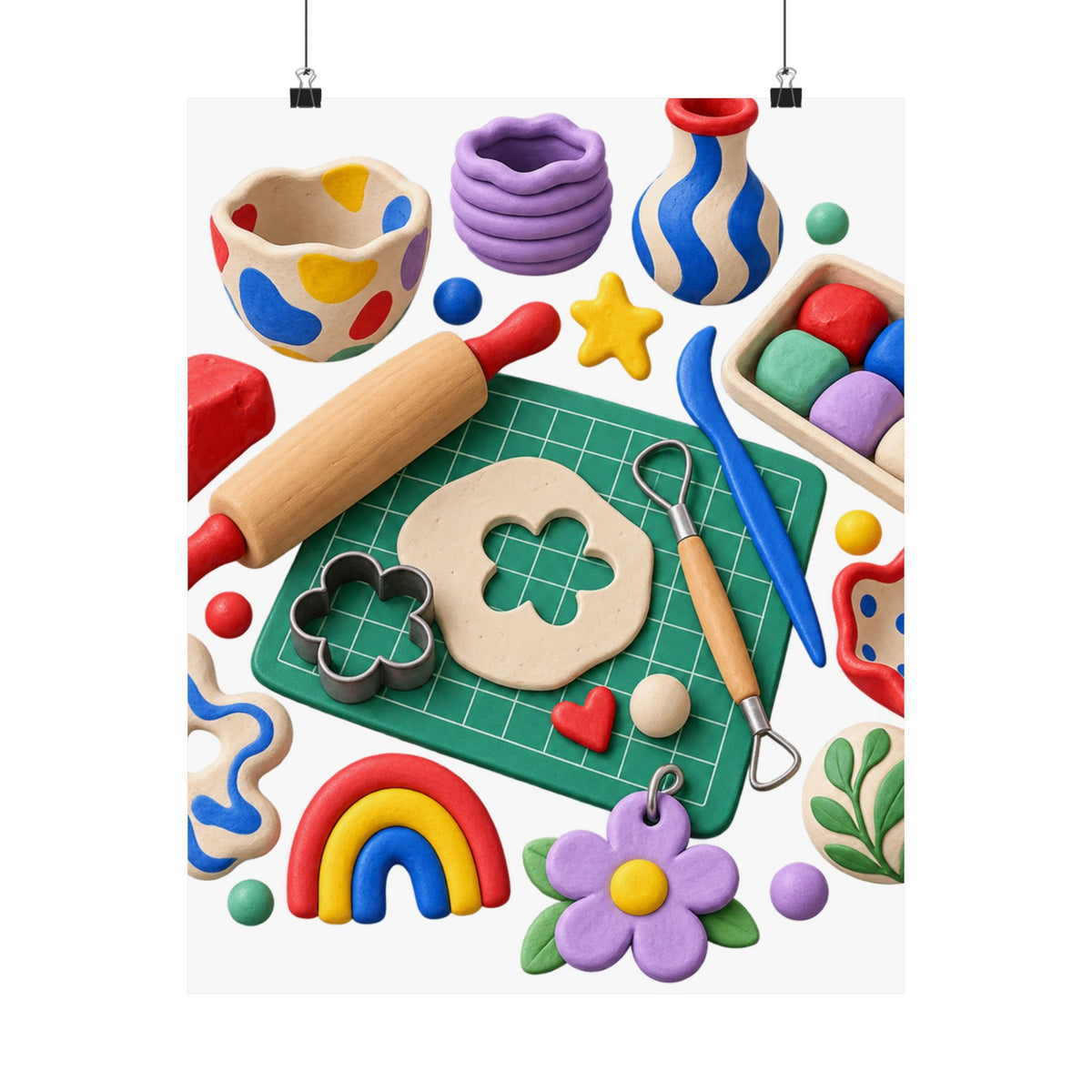 Miniature Clay Sculpting Workshop Poster