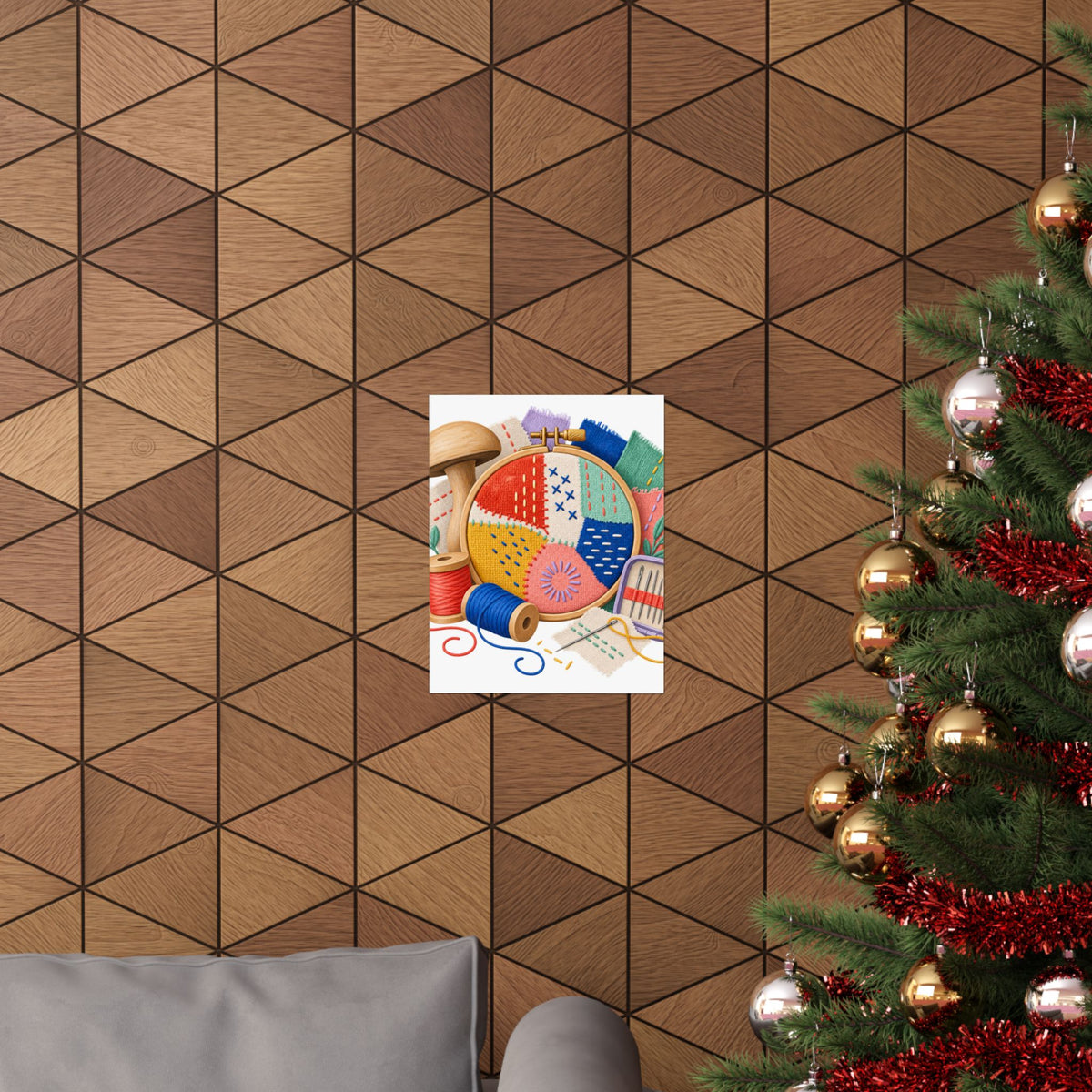 Colorful Visible Mending Workshop Poster