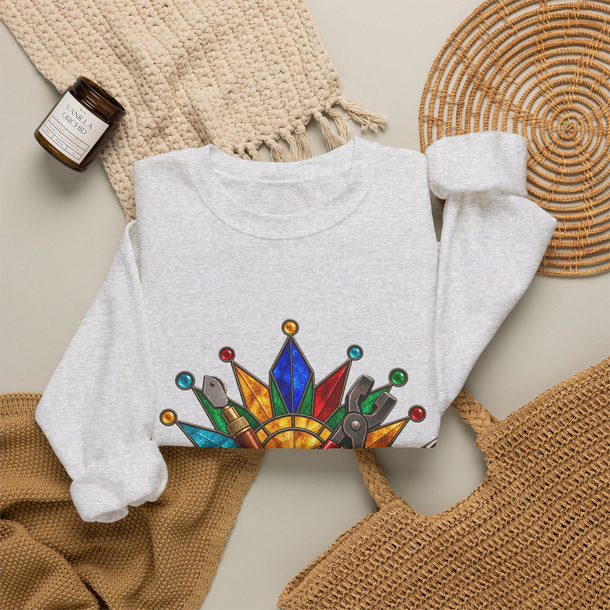 Stained Glass Workshop Tools Sweatshirt