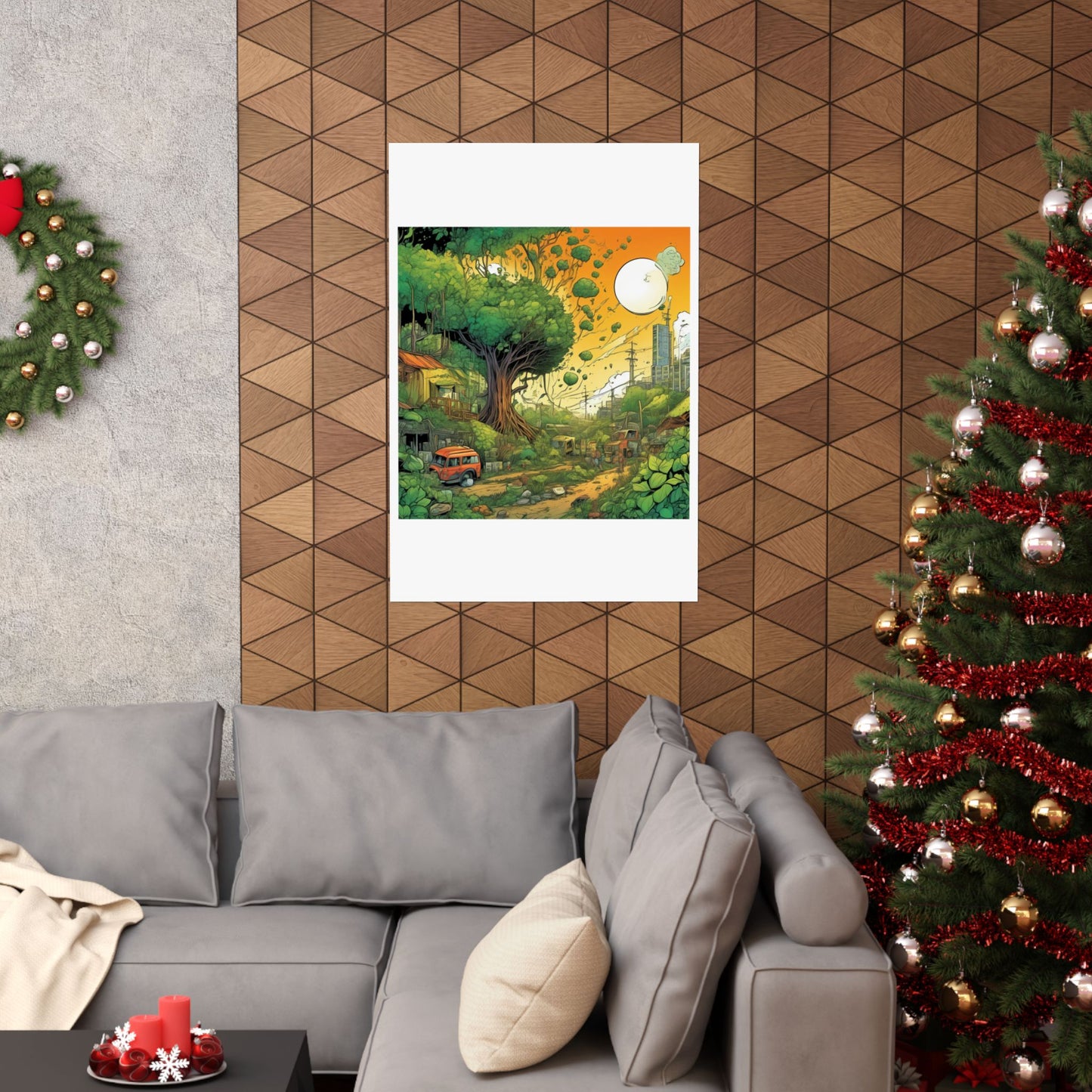 Cottage Road Landscape Nature Gift Art Poster